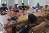 Siwo Pwi Lampung saat gelar rapat persiapan Turnamen Billiard antar wartawan di Kantor PWI Lampung ( poto: Junk).