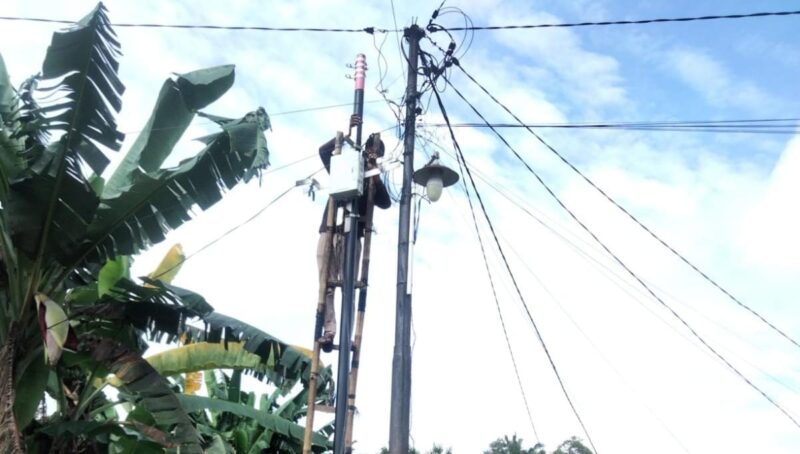 PT Mega Akses Persada (Fiberstar) langsung membongkar tiang fiber optik usia di Laporkan ke pihak kepolisian.