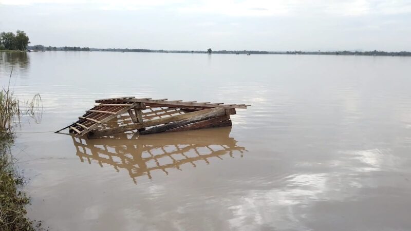 Lahan sawah terendam banjir beberapa waktu lalu (foto. Ist)