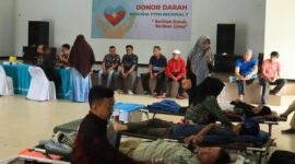 PTPN I Regional 7 menggelar donor darah massal (dok PTPN )