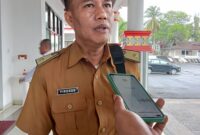 Kabid Perdagangan Disdagperind Lampung Selatan Firdaus. (Foto.Juwantoro)