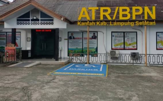 Kantor Pertanahan Lampung Selatan (Foto.Ist)