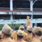 Wakil Bupati Pesisir Barat saat memimpin apel perdana usai dilantik beberapa waktu lalu. foto ist