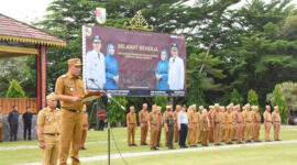 Wabup Nadir bilang ASN harus budayakan rasa malu jika tak bisa mengemban amanah. foto ist
