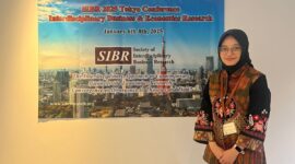 Anisa Mawarni, salah satu Dosen FDIK UIN RIL yang ikut serta dalam konferensi internasional SIBR di Tokyo