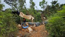 Poto: aktivitas tambang emas ilegal yang ditemukan di Bukit Jambi, Dusun 7, Desa Gunung Katun, Kecamatan Baradatu.(ist).