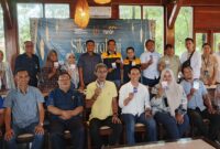 Poto : Jajaran Bank Mandiri Area Bandar Lampung Bersama pengurus dan Anggota PWI Lampung ( dok PWI Lampung).