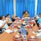 Plt Ketua KONI Lampung Budi Darmawan saat rapat bersama pengurus KONI Lampung ( dok Humaa KONI Lampung).