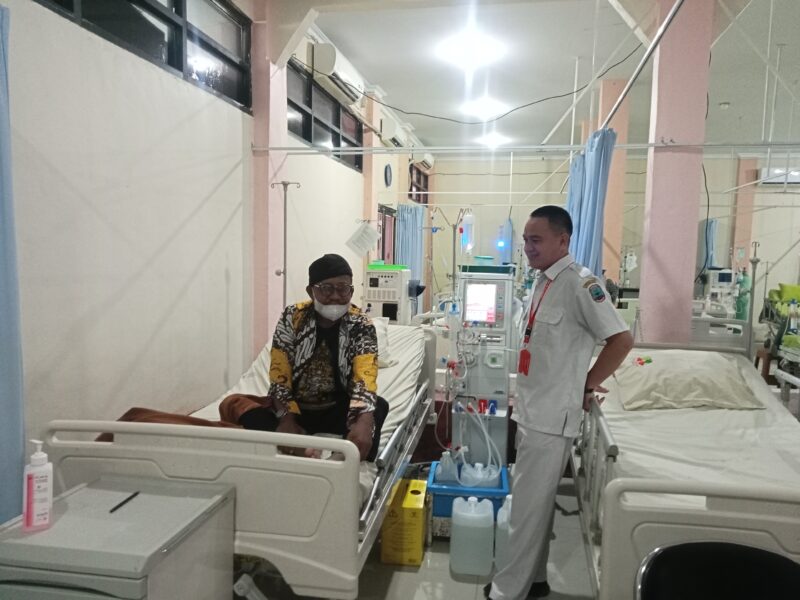 Ruangan Pelayanan Cuci Darah RSUD Bob Bazzar Kalianda. Foto.Juwantoro