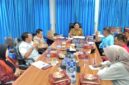 Plt Ketua KONI Lampung Budi Darmawan saat memimpin Rapat dengan Sejumlah pengurus ( dok KONI Lampung).