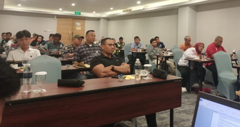 Sejumlah Ketua Cabor saat gelar Mosi tidak percaya kepada Ketua KONI Lamsel ( poto istimewa).