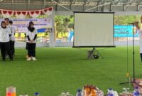 Poto: Pelepasan kontingen kejurnas Gateball oleh ibu gubernur ( dok Humas KONI Lampung)