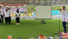 Poto: Pelepasan kontingen kejurnas Gateball oleh ibu gubernur ( dok Humas KONI Lampung)