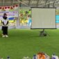 Poto: Pelepasan kontingen kejurnas Gateball oleh ibu gubernur ( dok Humas KONI Lampung)