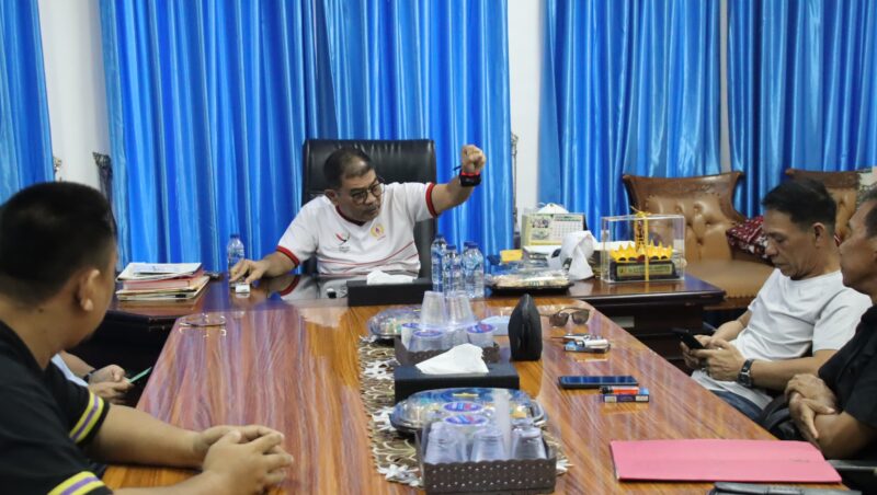 KONI Lamsel saat melakukan Audiensi dengan KONI Provinsi Lampung ( dok Humas KONI Lampung).
