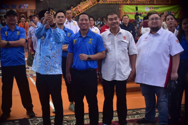 Tampak Gubernur lampung juga ikut hadir di acara Student Olympic 2025 yang di gelar Universitas Teknokrat Indonesia ( dok Humas KONI Lampung).