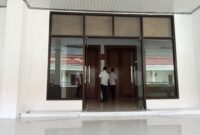 Rakor Pemberantasan Korupsi di Aula Krakatau Kantor Bupati Lampung Selatan tertutup. (Foto.Juwantoro)