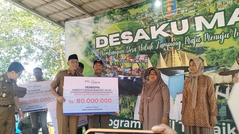 Poto: Gubernur Lampung saat Launching Desa Ku Maju Desa Wonomarto, Kecamatan Kotabumi Utara, Kabupaten Lampung Utara (ist) 