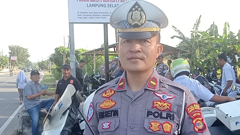 Kanit Regident Satlantas Polres Lampung Selatan, IPDA Edi Setiawan