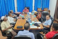 Rapat persiapan Musprovlub KONI Lampung ( poto Muslim Pranata).
