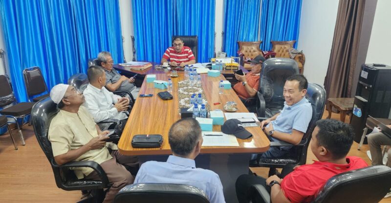 Rapat persiapan Musprovlub KONI Lampung ( poto Muslim Pranata).