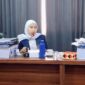 Anggota Fraksi Demokrat DPRD, Fitri Purwanti, S.T., M.T. saat rapat di gedung DPRD Lamsel ( poto Istimewa)
