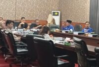 Badan Anggaran DPRD Lampung Selatan bersama Tim Anggaran Perangkat Daerah (TAPD) Lamsel bahas KUPA - PPAS tahun 2025. (Foto.Juwamtoro)