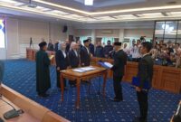 Prosesi pelantikan pejabat Eselon II Provinsi  Pemerintahan Lampung ( ist).