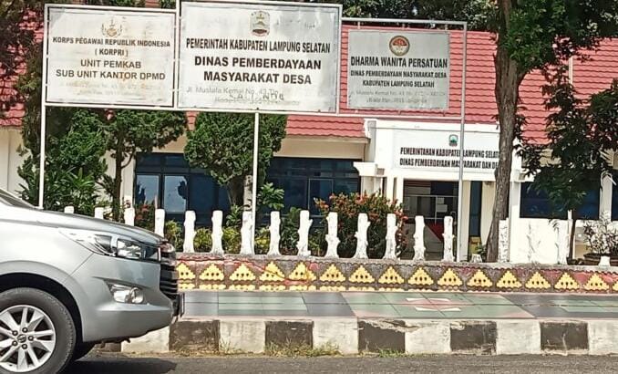 Kantor DPMD Lampung Selatan. (Foto.Juwntoro)