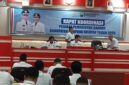 Rakor Pejabat Pemkab Lampung Selatan tertutup tertutup untuk wartawan. (Foto.Juwantoro)