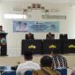 Wakil Bupati Lampung Selatan Syaiful Anwar tengah memberikan sambutan dalam kegiatan Rakor Tim TKPK, Kamis, 24 Juli 2025, di Aula Bappeda Lamsel. (Foto.Juwantoro)