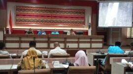 Rapat pemantapan Hut Kemerdekaan RI Ke -80, Kamis, 31 Juli 2025, di Aula Rajabasa Kantor Bupati Lamsel. (Foto.Juwantoro)