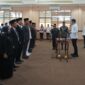 Bupati Lampung Selatan Radityo Egi Pratama lantik 10 pejabat di Lingkup Pemkab Lamsel, Rabu, 2 Juli 2025. (Foto.Juwantoro)