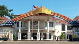 Kantor Bupati Lampung Selatan. (Foto.Juwantoro)