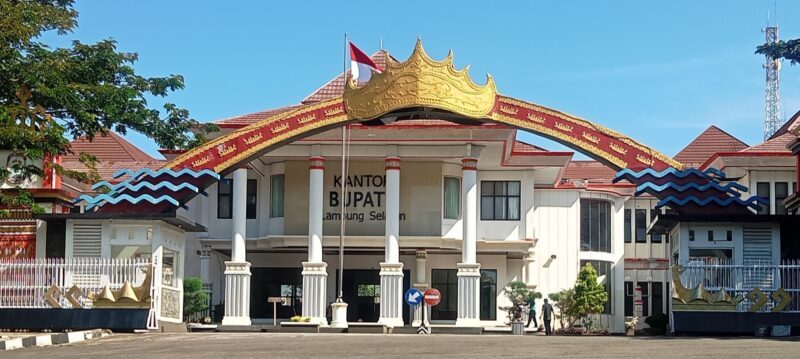 Kantor Bupati Lampung Selatan. (Foto.Juwantoro)