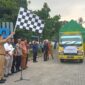 Bupati Lampung Selatan Radityo Egi Pratama lepas armada bapang, Selasa, 22 Juli 2025. (Foto.Juwantoro)