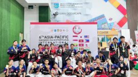 Atlet Inkado Prestige Karate Lampung Selatan yang tampil di  Kejuaraan Asia Pasifik 2025 di Tangerang Banten ( ist)
