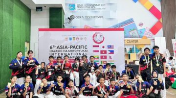 Atlet Inkado Prestige Karate Lampung Selatan yang tampil di  Kejuaraan Asia Pasifik 2025 di Tangerang Banten ( ist)