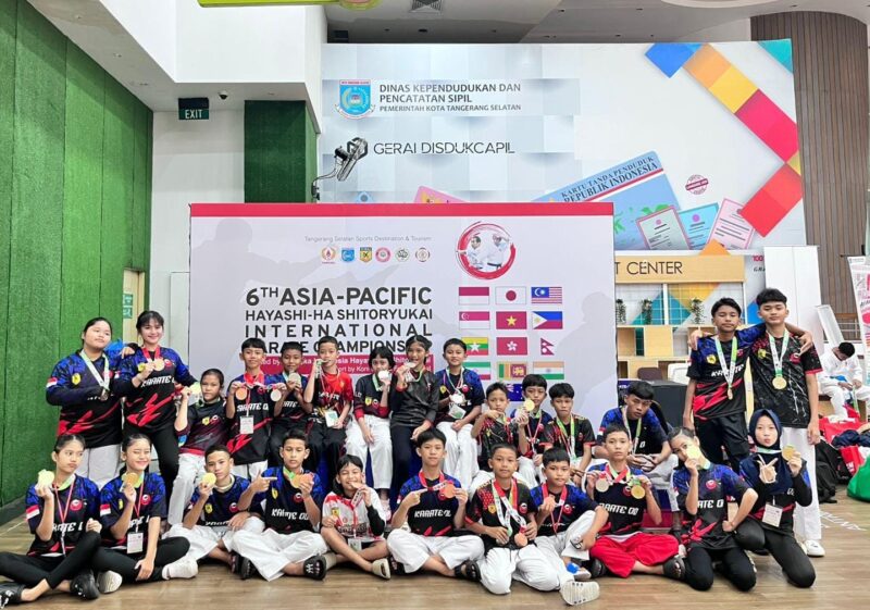Atlet Inkado Prestige Karate Lampung Selatan yang tampil di  Kejuaraan Asia Pasifik 2025 di Tangerang Banten ( ist)