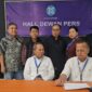 Zulkifli Gani Ottoh dan anggota Steering Committe dalam rapat yang digelar di Hall Dewan Pers, Senin (4/8/2025).