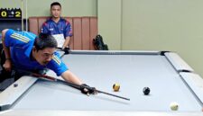 Poto: Salah satu atlet bilyard Lampung yang sedang mengikuti seleksi yang du selenggarakan POBSI Lampung (ist).