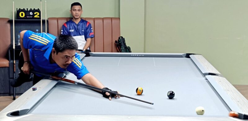 Poto: Salah satu atlet bilyard Lampung yang sedang mengikuti seleksi yang du selenggarakan POBSI Lampung (ist).