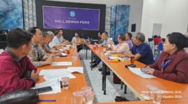 Poto: Rapat bersama SC dan OC Kongres Persatuan, Kamis (7/8) di Hall Dewan Pers, Kebon Sirih, Jakpus. (Ist).