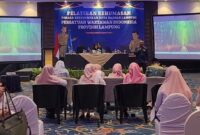PWI Lampung Gelar Pelatihan Kehumasan dengan Tenaga Pendidik Se Kota Bandar Lampung (poto : Liem).