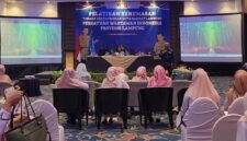 PWI Lampung Gelar Pelatihan Kehumasan dengan Tenaga Pendidik Se Kota Bandar Lampung (poto : Liem).