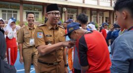 Gubernur Lampung Saat menyapa Para Siswq ( Poto Istimewa).