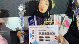Azkia Zahwanisa, mahasiswi Program Studi Bahasa Prancis, sebagai Duta Entrepreneur Muli Provinsi Lampung 2025