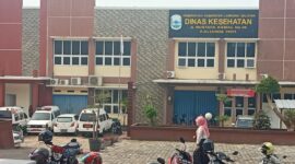 Kantor Dinas Kesehatan Lampung Selatan. (Foto.Juwantoro)