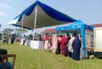 Operasi Pasar Murah di Jatiagung ramai pengunjung dari kaum ibu, Kamis, 9 Oktober 2025. (Foto.Dok.Disdagprind Lamsel)
