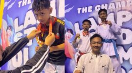 Poto: Atlet Prestige club Peraih Medali emas dikejuaraan Student Olympic 2025. ( ist).